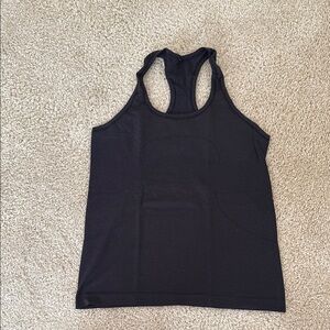 Lululemon Athletica Black Fitted Sleeveless Tank Top